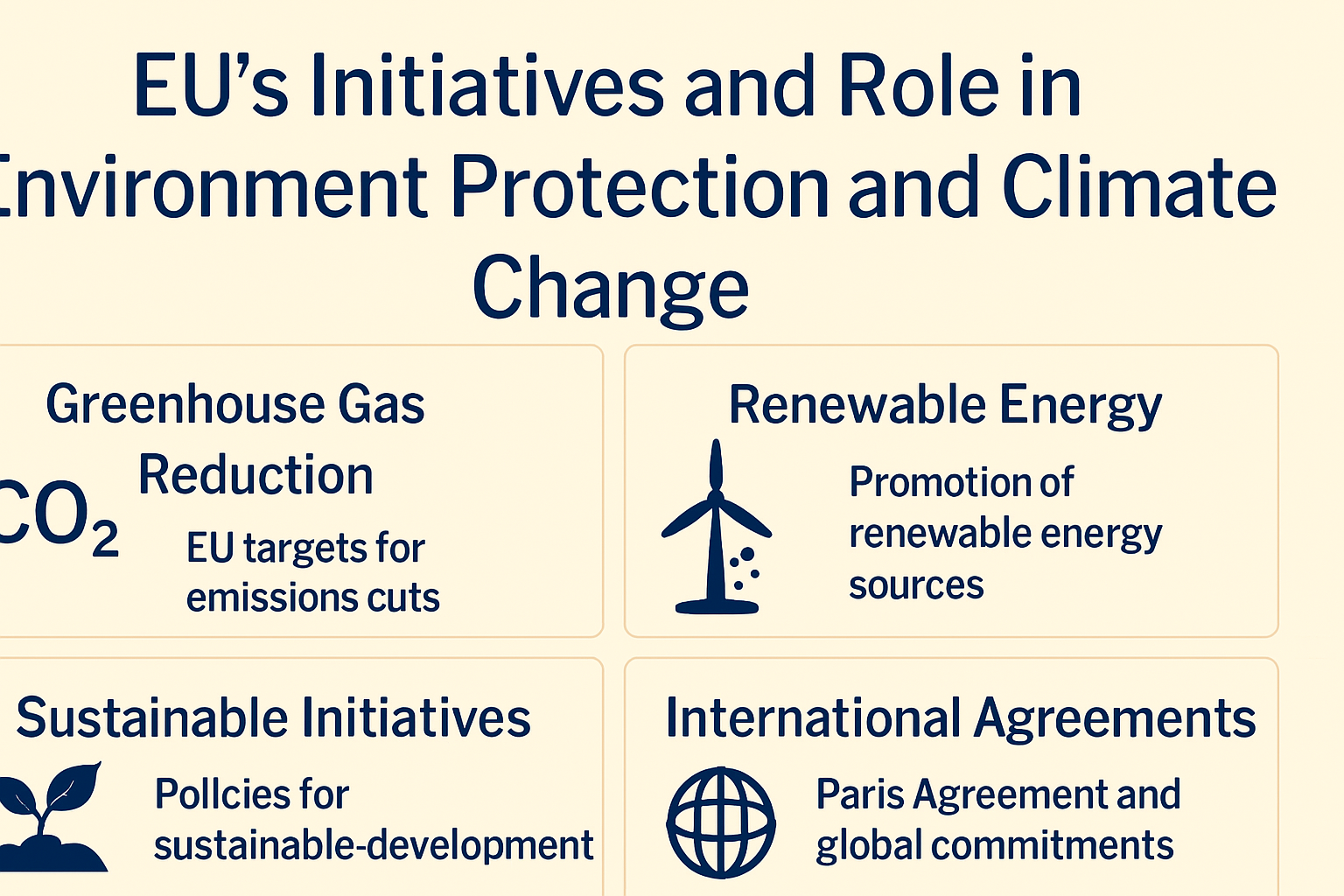 Assess EU’s Initiatives and Role in Environment Protection and Climate Change